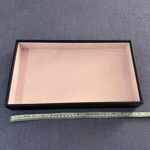 WOLF Black and Tan Jewelry Tray